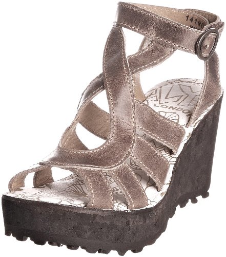 FLY London Womens Gipsy Ankle Strap Sandal,Light Grey Rug,38 EU/7 M US