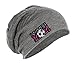 Soccer Mom Embroidery Embroidered Slouch Long Beanie Skully Hat Cap Gray