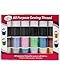 Allary 4857-GB Designers Choice All Purpose Polyester Sewing Thread Spools 200 Yards Each - Multicolored in Box - Multipack Bundles (Set of 24 Spools)