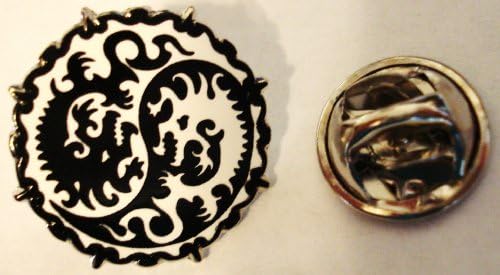 Yin Yang Dragon MMA Mixed Martial Arts Karate Lapel Pin