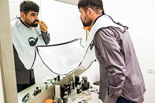 Beard apron for clean shaving ! keep your sink, bathroom and car clean with goodone beard catcher apron !