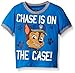 Paw Patrol Boys' Chase In On The Case! Front and Back Puff Ink Short Sleeve T-Shirt