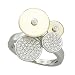 14K Two Tone Gold 1/5 ct. Diamond Fashion Ring