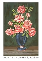 Paint by Numbers, Roses Art Poster Print, 13x18