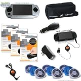 Sony Playstation Portable PSP Intense Gamer Kit (Silver JAVOSkin)