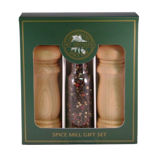 Best Cheap Chef Specialties 6-Inch Salem Natural Pepper Mill/Salt Shaker Set and Peppercorns