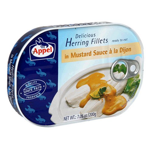 Appel Herring Fillets in Dijon-Mustard Sauce, 7.05-Ounce Tins (Pack of 10) by Appel