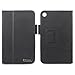 Evecase SlimBook Leather HandStrap Folio Stand Case Cover for HP Slate 7 (2800) - 7'' Android Tablet - Black