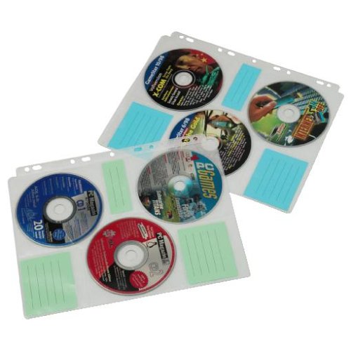 Hama CD-ROM Index-H&uuml;llen; 10 St&uuml;ck f&uuml;r die Archivierung von je 6 CDs