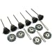 12 Steel Wire Cup Wheel Brush Set for Copper fit Dremel