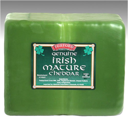 Irish Green Wax Mature Cheddar (8 ounce) by igourmet.com