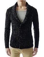 (GD132) TheLees Mens Slim Fit Collar Point Button Cardigan