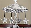 JoJo Designs Musical Baby Crib Mobile - Vintage French Black Toile