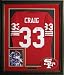 Roger Craig Signed Jersey - San Francisco 49ers Away red Photo Logo