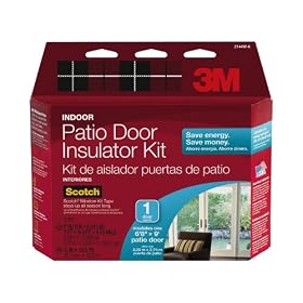 Buy 3M 2144W-6 Indoor 1-Patio Door Insulator Kit, 7 ft x 9.3 ft by 3M now!