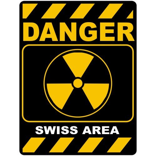 New  Danger / Swiss Area - Radioactivity  Switzerland Parking Country