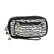 Zebra Print Wristlet Cosmetic Bag for Home or Travel -- Several Colors To Choose From