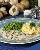 Home Bistro Grilled Turkey Breast Medallions in Mushroom Sauce