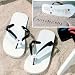 Just Married Flip Flops - Stamp Your Message in the Sand!