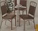 Kitchen & Housewares : 2 Brown Metal Finish and Vinyl Side Chairs