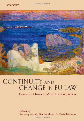 Textbook - Continuity and Change in EU Law: Essays in Honour of Sir Francis Jacobs