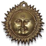 Produkt-Bild: Messing Wand-Dekor Sonnenmaske aus Indien