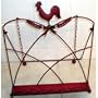 Red Rooster Chicken Kitchen Cookbook Stand