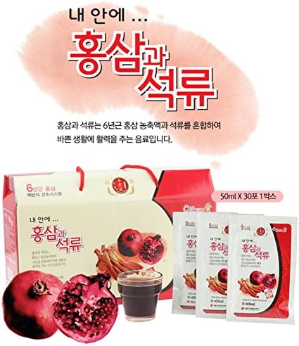 Krea Red Ginseng Pomegranate Drink(50ml x 30 packs)