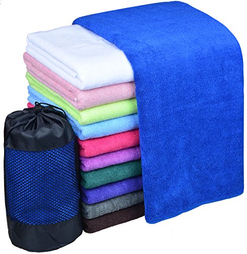 Sinland Ultra Absorbent Travel Towels Fast Drying Microfiber Sports Towel Bath Gym Towels