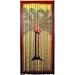 Asli Arts Collection Palm Tree Painted Bamboo Curtain