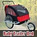 Frugah NEW Red 2in1 Double Baby Bike Bicycle Stroller Trailer with Hand Brake System