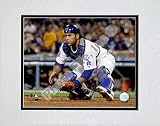 Russell Martin 2008 Catching Action Double Matted 8O x 10O Photograph (Unframed)