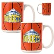 Denver Nuggets NBA 2pc Ceramic Gameball Mug Set - Primary Logo
