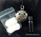 Pewter Plated Aromatherapy Celtic Cross Necklace