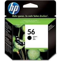 HP Tintenpatrone schwarz C6656AE UUS 56 19ml 520 Seiten 1er-Pack