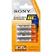 Sony Rechargeable AAA 900 mAh NiMH Batteries, 4 Pack