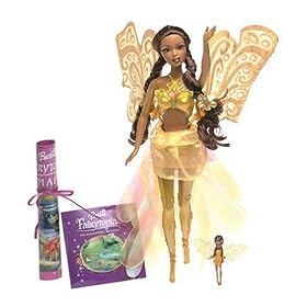 Click here to buy Barbie Fairytopia - Yellow Jeweldrop Wonder Fairy Doll - Kindlee by Mattel