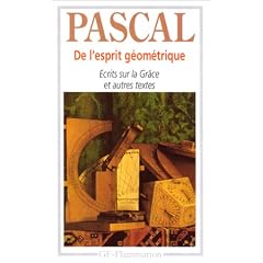 De l'esprit g�om�trique. Entretien avec M. de Sacy, Ecrits