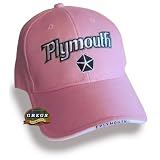 Plymouth Hat Cap Pink (Apparel Clothing) by Gregs Automotive LLC