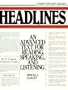 Headlines: An Advanced Text for Reading, Speaking and Listening