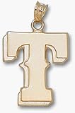 Texas Rangers T 3/4 Pendant - 14KT Gold Jewelry