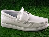 from Crown Mens Super Soft Crown King Leather Lace Up Lawn Bowls Shoes Available in White and Grey