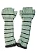 Sabine Knit Fingerless Elbow Glove in Fog/Steel