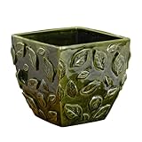 IMAGE OF Grasslands Road Villa Green Tea Leaf Planter Pot with Drain Hole Plug