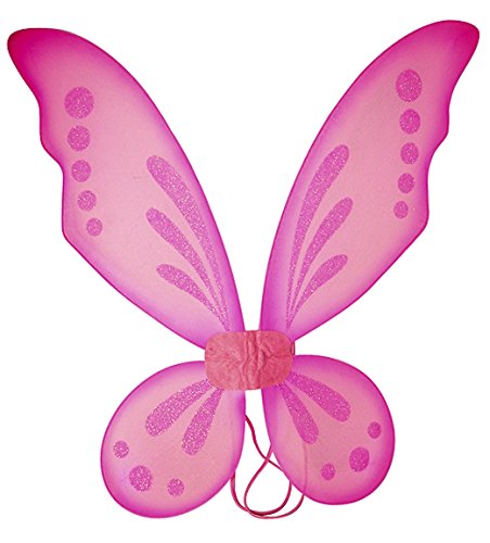 Hot Pink Pixie Fairy Wings Tinkerbell Princess Tutu Dress up Costume