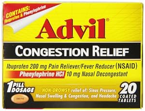 Advil Congestion Relief Tablets, 20 Count