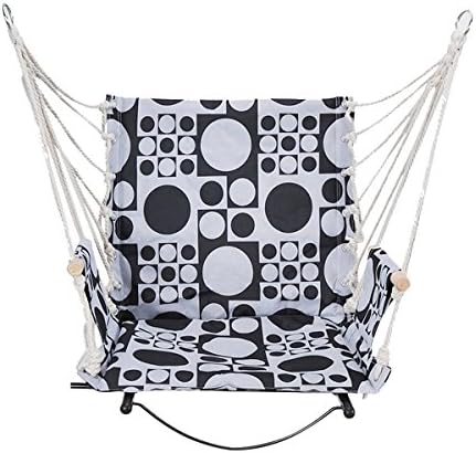 FGN hammock chair, hanging rope chair ,porch swing seat for outdoor indoor bedroom,kids,With hammock tree hanging straps