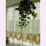 Elegant Patterns jacquard Adjustable Pull up Shade/curtain- romantic light yellow