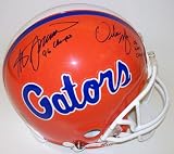 Steve Spurrier and Urban Meyer DUAL Autographed Florida Gators Full Size Authentic Helmet with inscr