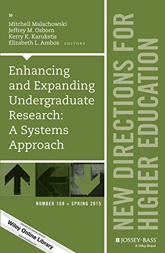 Enhancing and Expanding Undergraduate Research: A Systems Approach: New Directions for Higher Education, Number 169 (J-B HE Single Issue Higher Education)